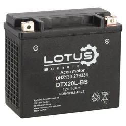 Lotus Accu'S>Accu motor 12V 20Ah DTX20L-BS V2