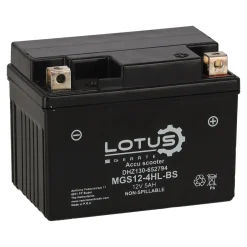 Lotus Accu'S>Accu scooter 12V 5AH MGS12-4HL-BS
