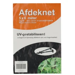 Bel Garden Vijver>Afdeknet tuin SP zwart 5x6m
