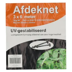 Bel Garden Vijver>Afdeknet tuin SP zwart 3x6m
