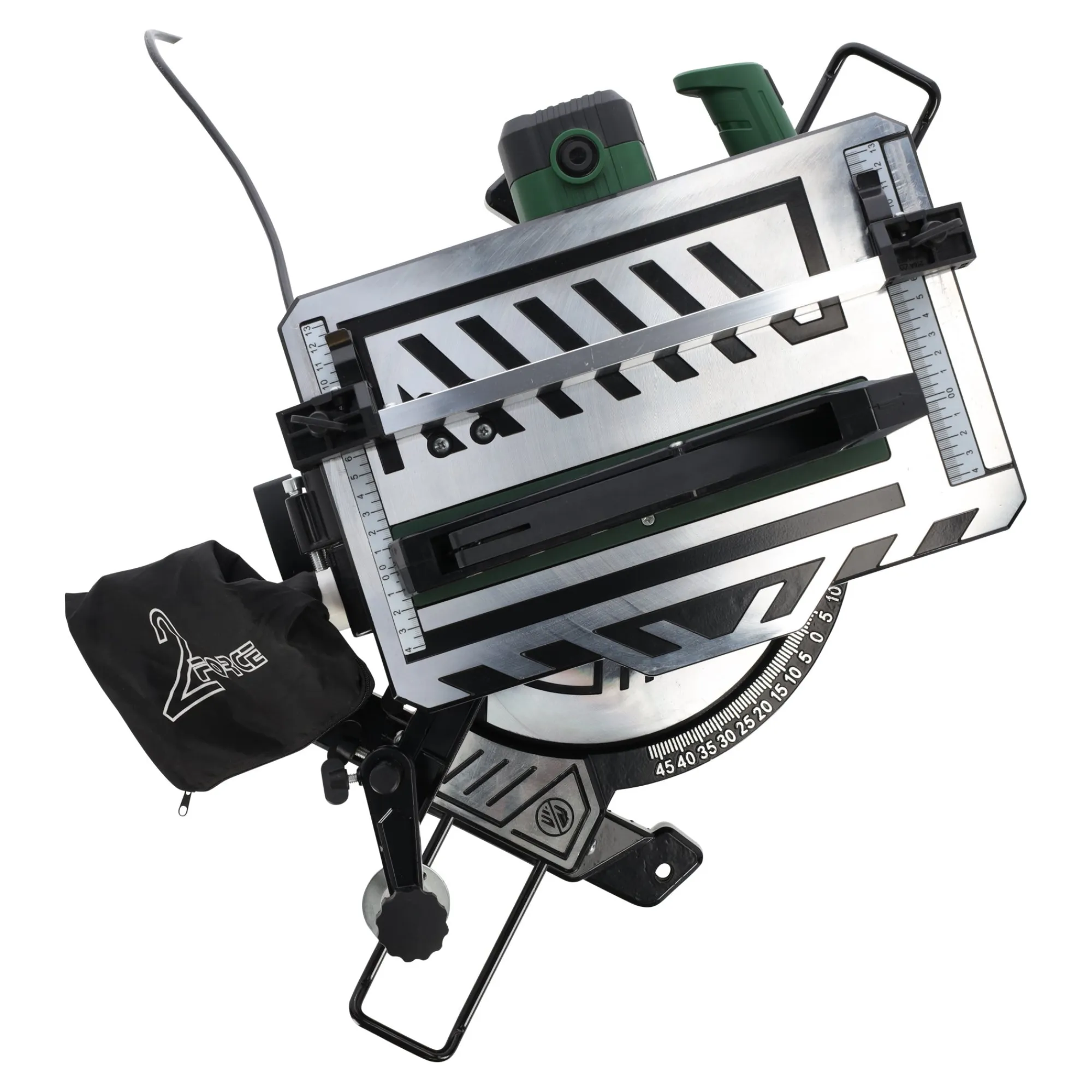 2-Force Werkplaatsgereedschap>Afkortzaagmachine met tafelzaag combinatie