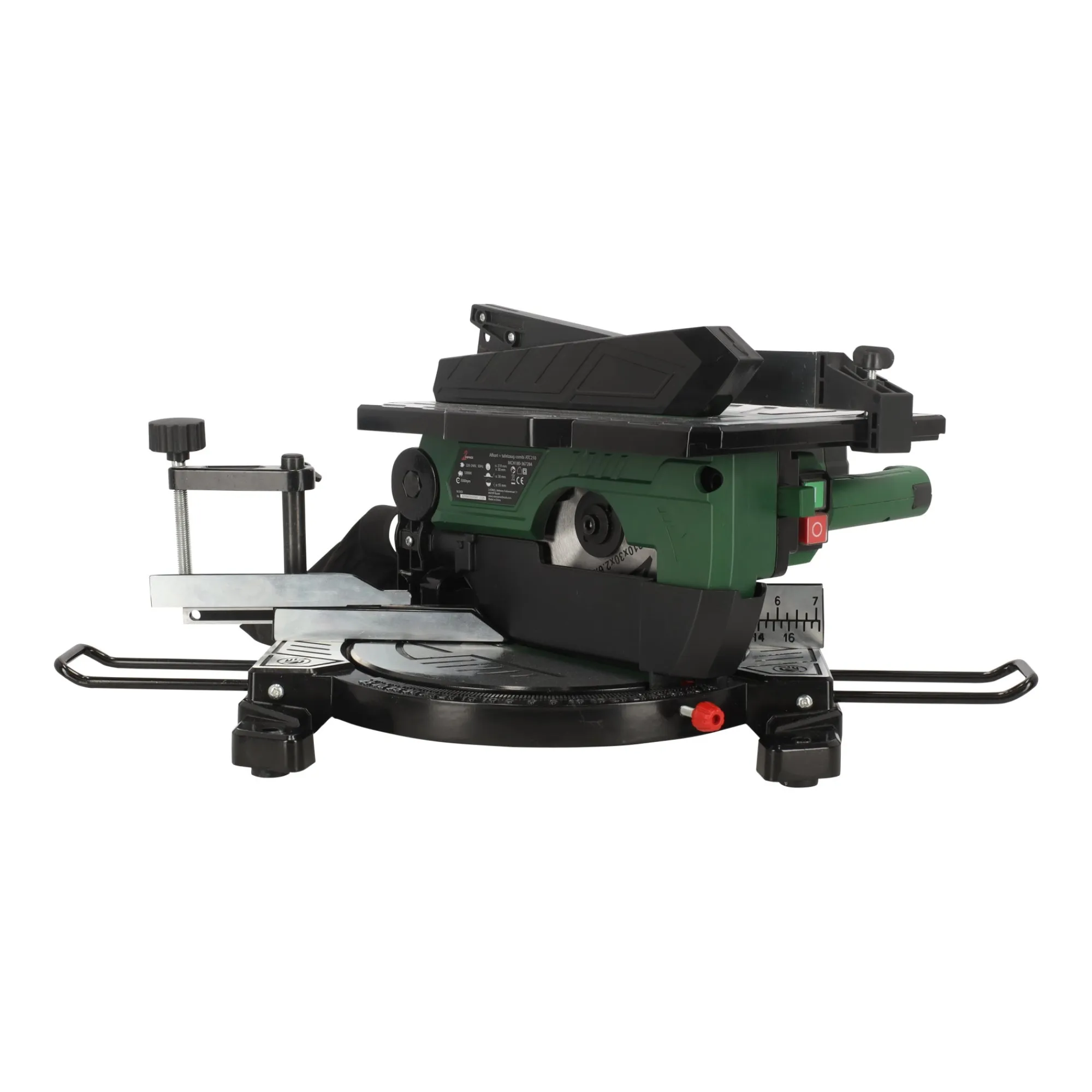 2-Force Werkplaatsgereedschap>Afkortzaagmachine met tafelzaag combinatie