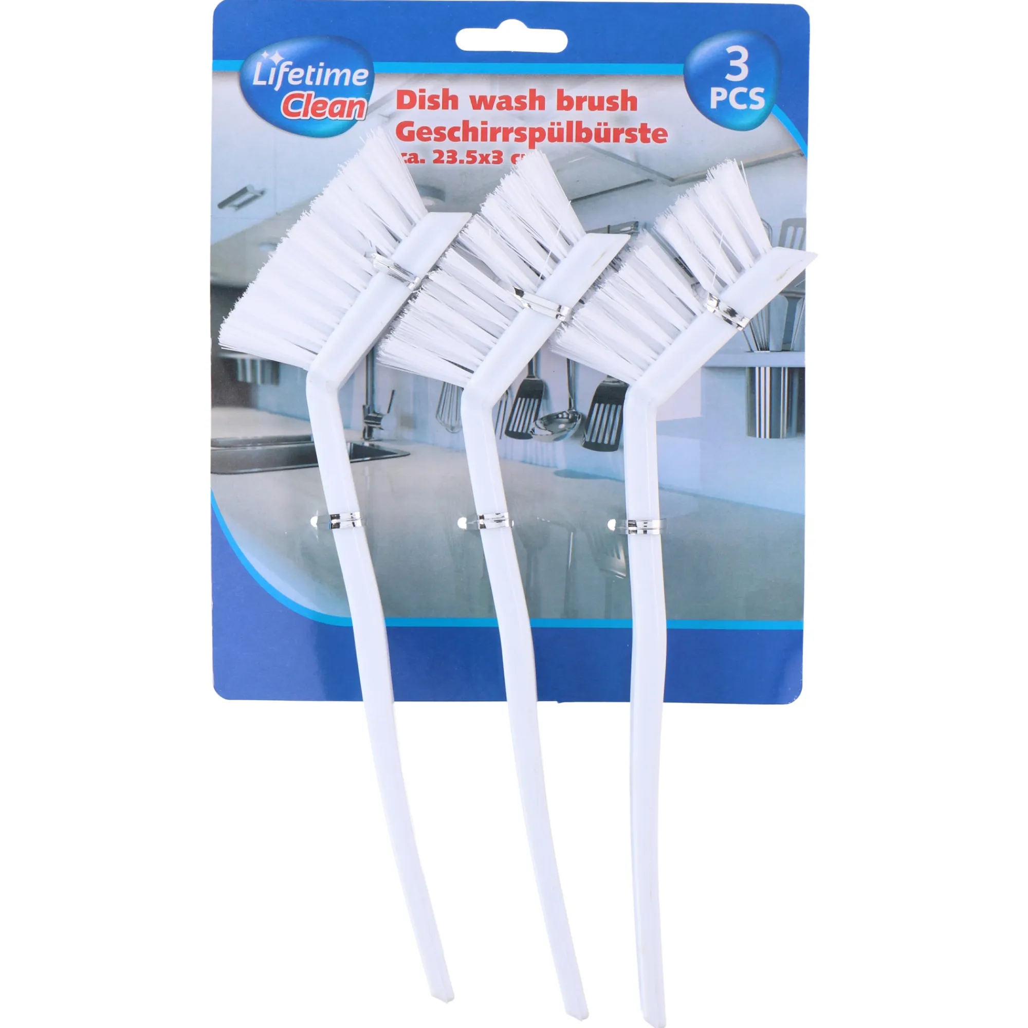 Lifetime Schoonmaken>Afwasborstel 24x3cm 3st