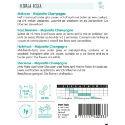 Horti Tops Moestuin>Alcea Majorette champagne (Stokroos) zaad