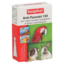 Beaphar Vogelverzorging>Anti-parasiet 150 knaag/vogel +300g 4st