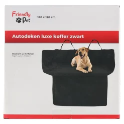 Friendly Pet Reizen Hond>Autodeken luxe koffer zwart 160x120cm