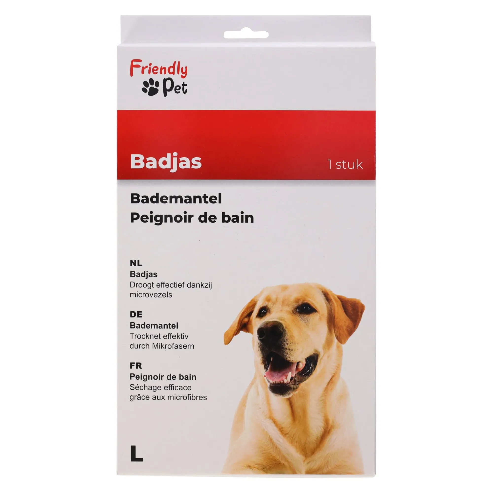 Friendly Pet Hondenverzorging>Badmantel hond blauw L 60cm