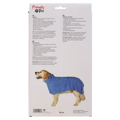 Friendly Pet Hondenverzorging>Badmantel hond blauw L 60cm