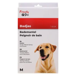 Friendly Pet Hondenverzorging>Badmantel hond blauw M 50cm
