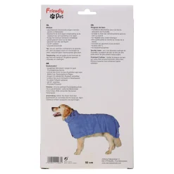 Friendly Pet Hondenverzorging>Badmantel hond blauw M 50cm