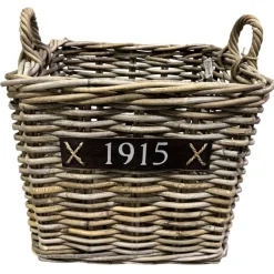 Van der Leeden Woondecoratie>Bak rotan met wielen vierkant 40 x 40 cm