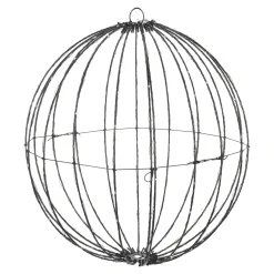 O'malley Kerstdecoratie|Kerstverlichting>Bal draad zwart 40cm 240LED-rgb