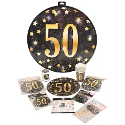 VC Party Verjaardagsslingers>Ballon goud 50 jaar 8st