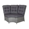 Bois le Duc Loungesets>Bank hoek rond Sicura Willow Grey