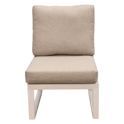 Bois le Duc Loungesets>Bank tussen Foxton wit met kussens