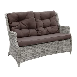 Bois le Duc Loungesets>Bank 2-zit Aprano White Grey