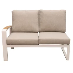 Bois le Duc Loungesets>Bank 2-zit links Foxton wit met kussens