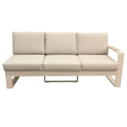 Bois le Duc Loungesets>Bank 3-zit links Malviza latte met kussens