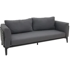 Bois le Duc Loungesets>Bank 2-zit Pereto antraciet met kussens