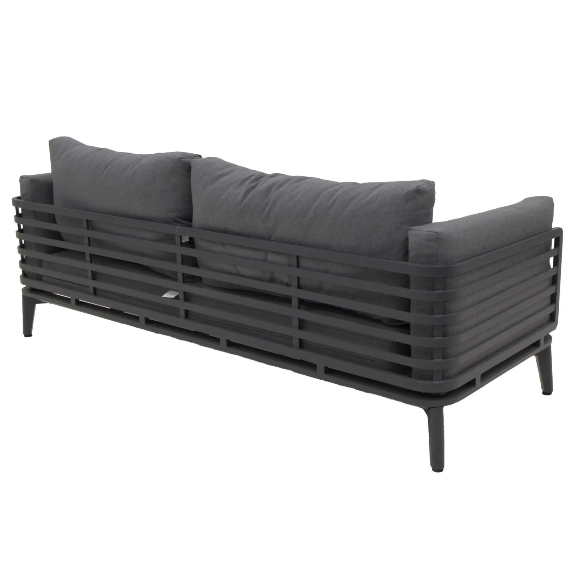 Bois le Duc Loungesets>Bank 2-zit Pereto antraciet met kussens