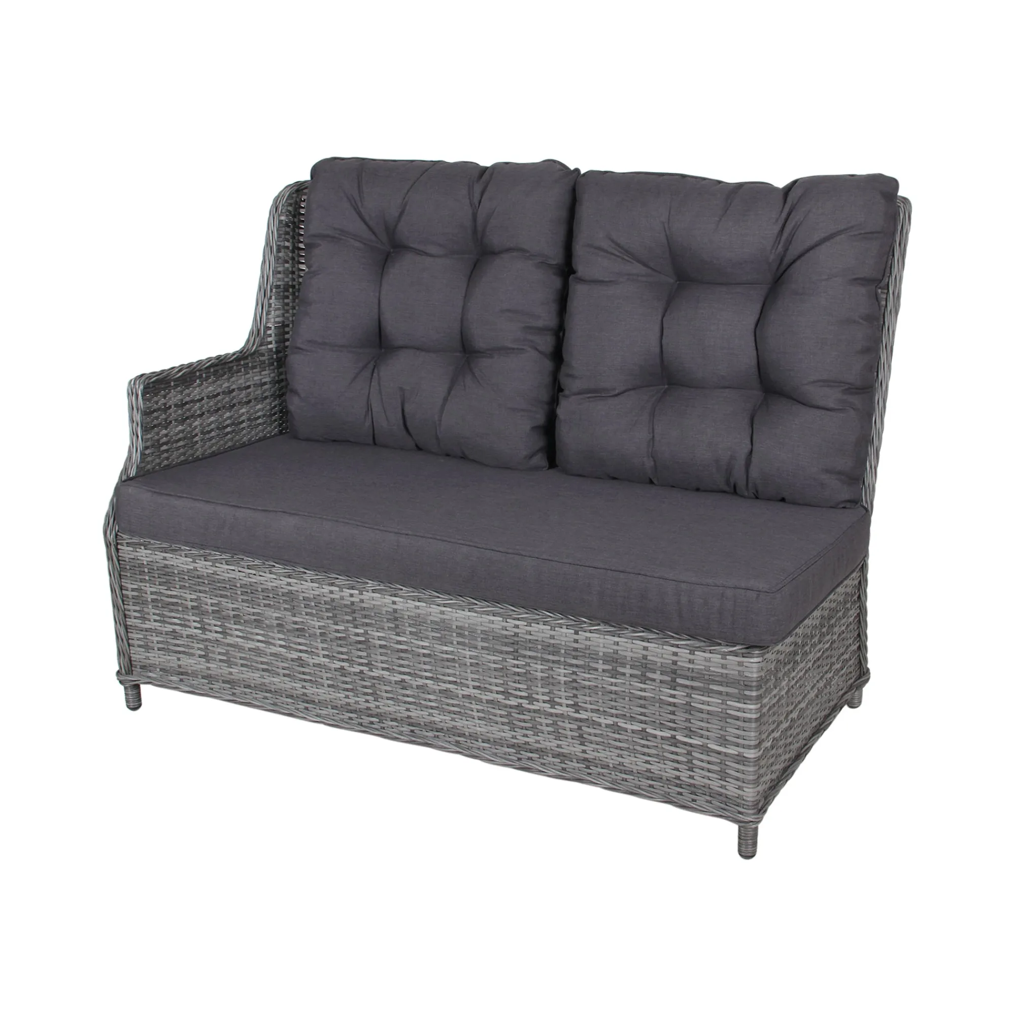 Bois le Duc Loungesets>Bank 2-zit rechts Sicura Willow Grey