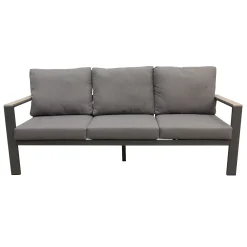 Bois le Duc Loungesets>Bank 3-Zit Stapleford antraciet met kussens