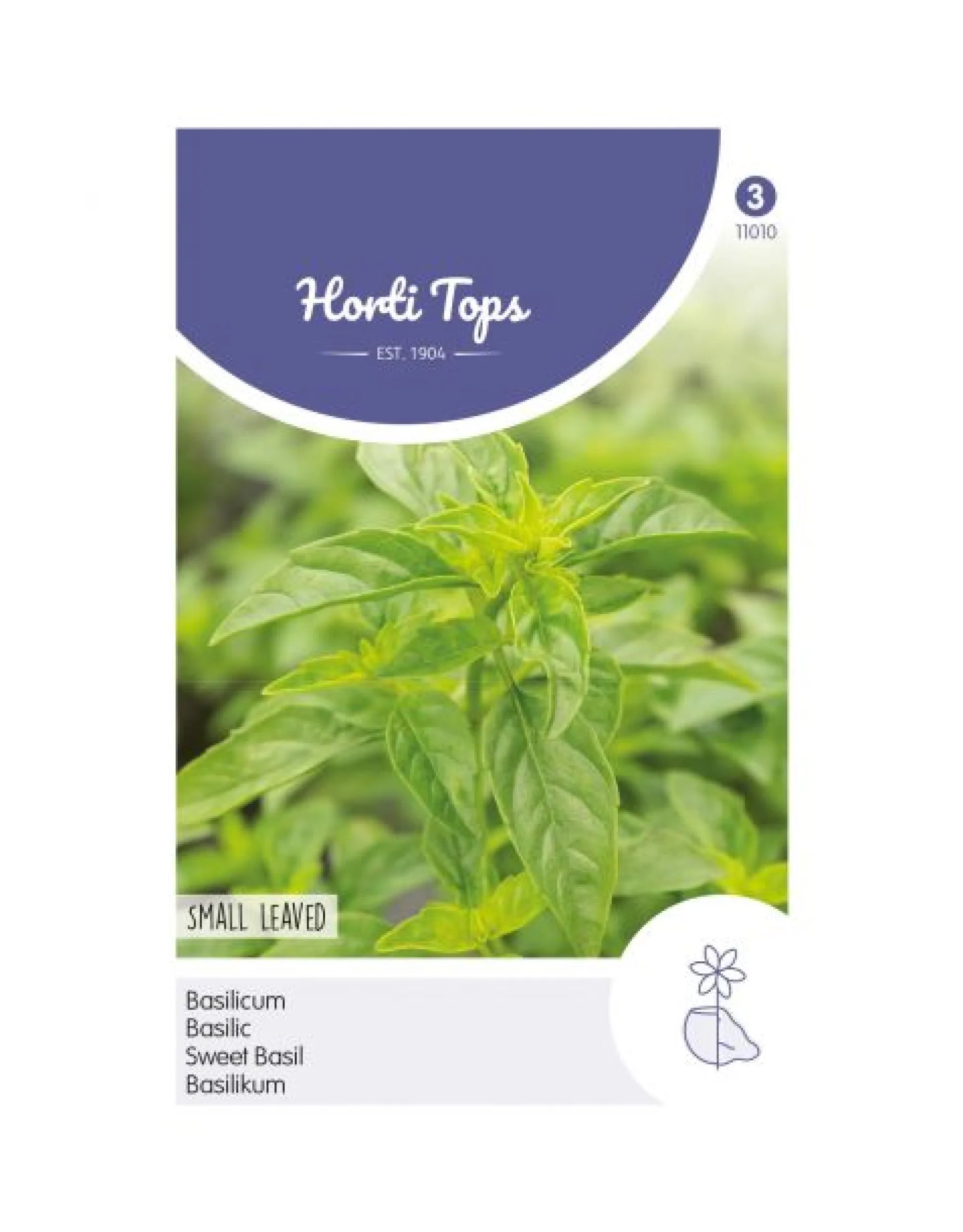 Horti Tops Moestuin>Basilicum fijnbladig zaad