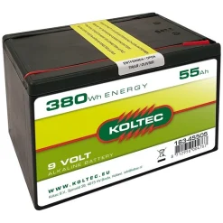 Koltec Afrastering>Batterij 9V - 55AH Alkaline