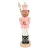 Kerstdecoratie>Beeld beer wachter roze 78 cm