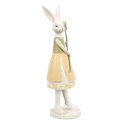 O'malley Pasen>Beeld konijn geel 27cm