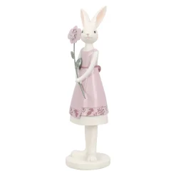 O'malley Pasen>Beeld konijn roze 26cm