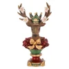 Kerstdecoratie>Beeld rendier kroon 33 cm
