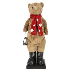 Kerstdecoratie>Beer bruin 150cm bewegend en geluid