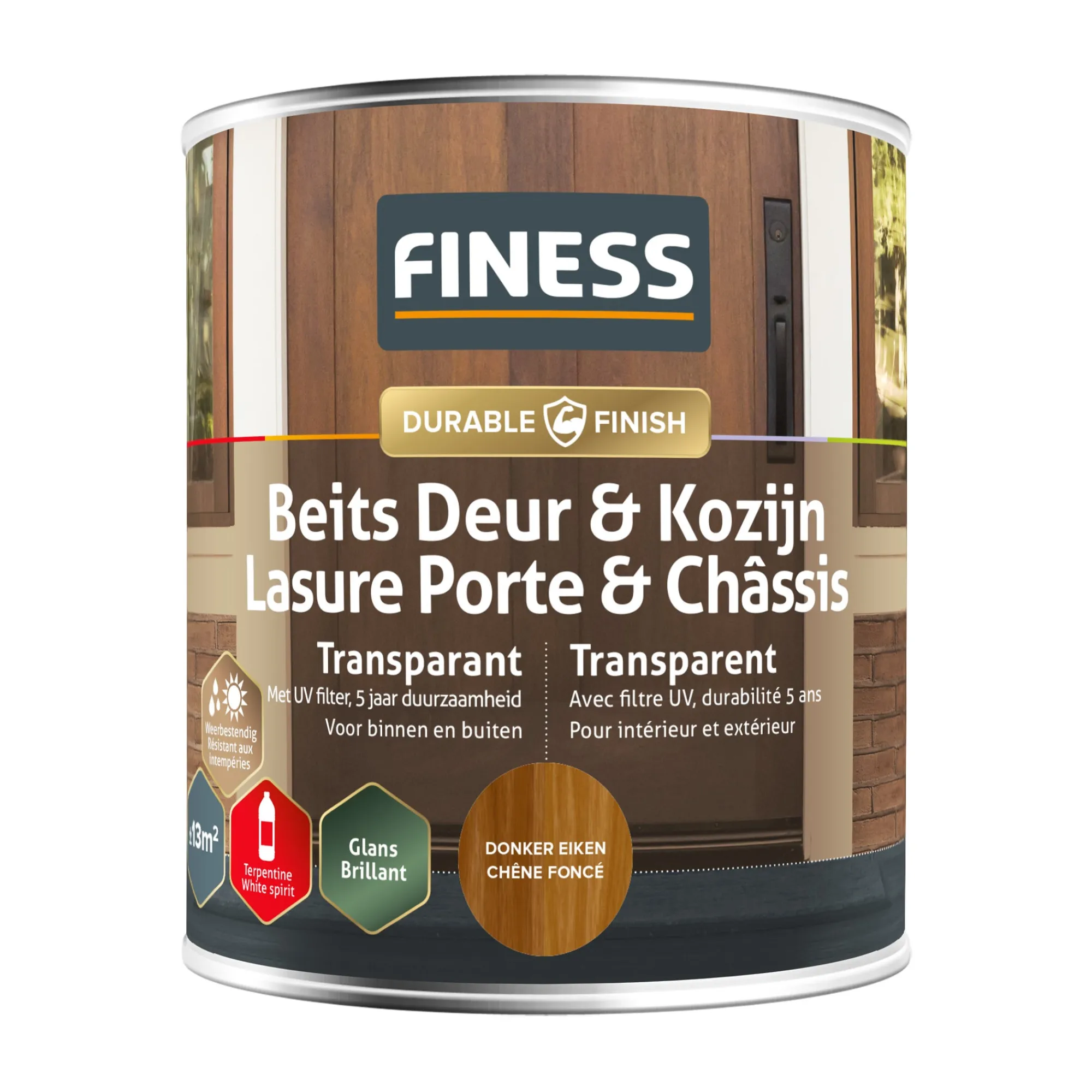 Finess Beits En Vernis>Beits UV TR d.eiken 2558 750ml