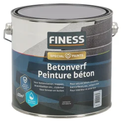 Finess Muurverf>Betonverf acryl antraciet 1454 2.5L