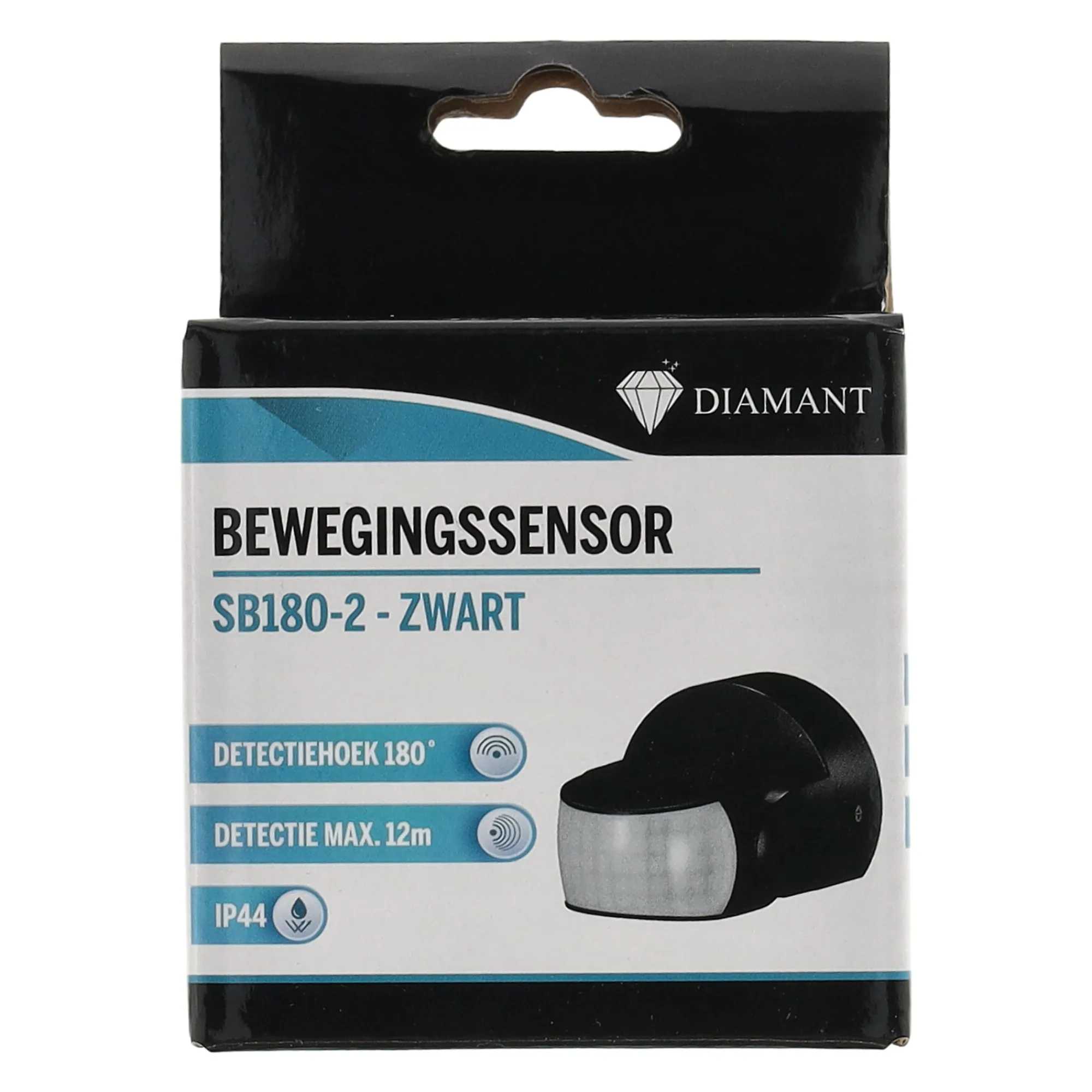 Diamant Buitenverlichting|Binnenverlichting>Bewegingssensor 180° zwart