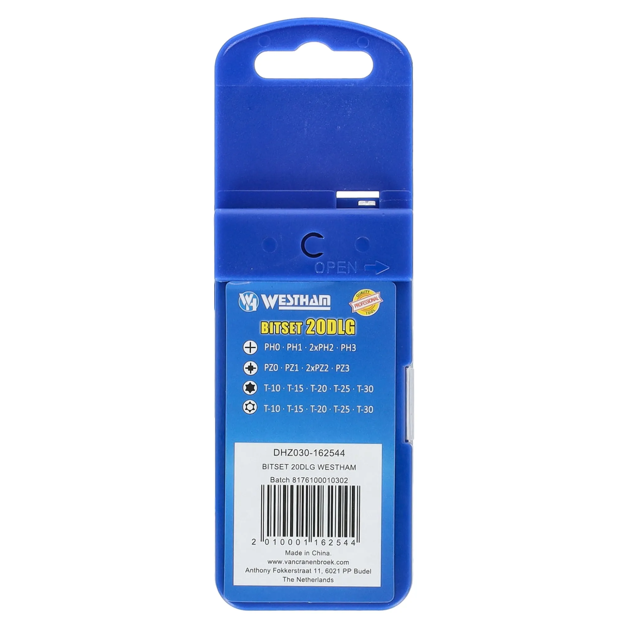 Westham Toebehoren Elektrisch Gereedschap>Bitset 20-delig