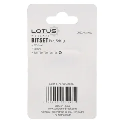 Lotus Toebehoren Elektrisch Gereedschap>Bitset pro 5-delig torx 15-20-25