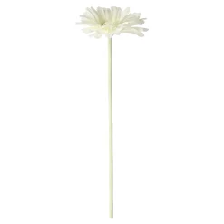 Kunstplanten En Kunstbloemen>Bloem Gerbera wit 55 cm