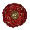 Decoris Kerstdecoratie>Bloem poly rood 10 cm