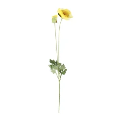 Kunstplanten En Kunstbloemen>Bloem Poppy geel 60 cm