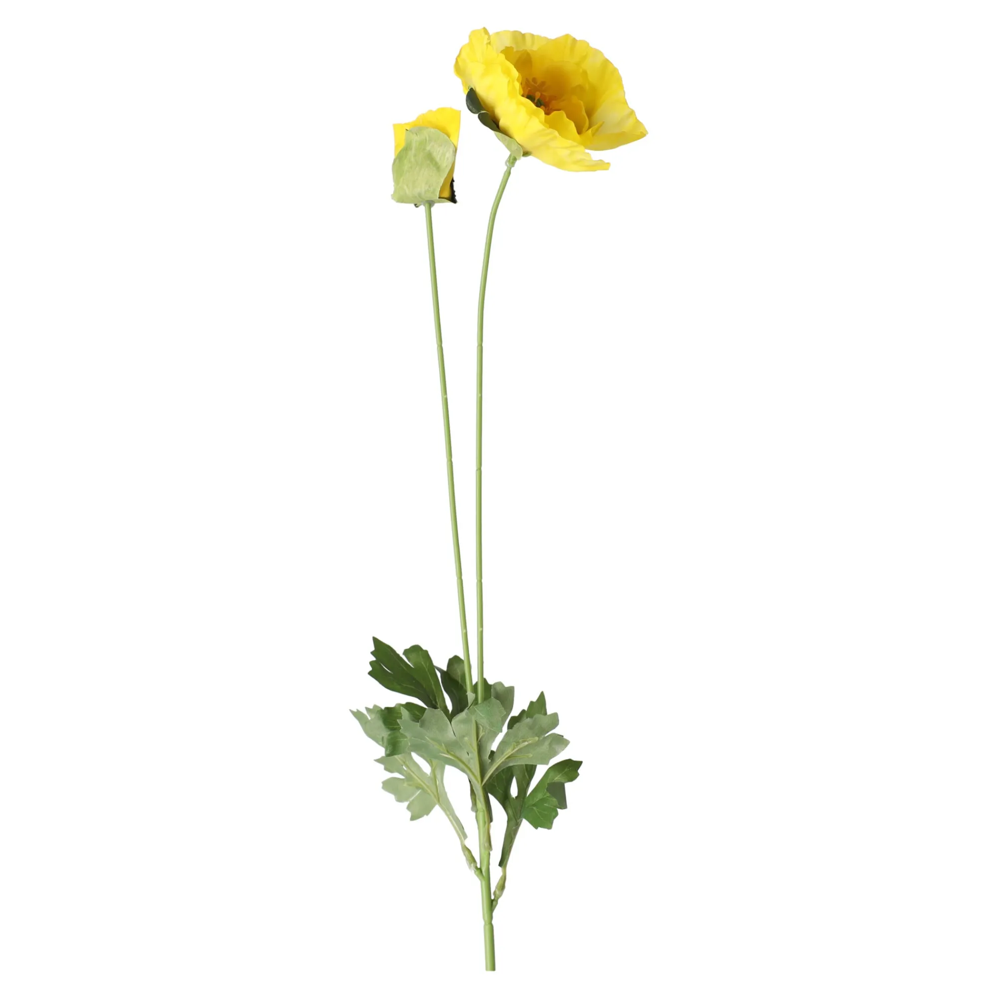 Kunstplanten En Kunstbloemen>Bloem Poppy geel 60 cm