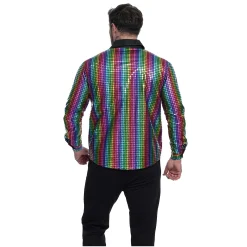 Van Cranenbroek Herenkostuums>Blouse Carnaval regenboog S