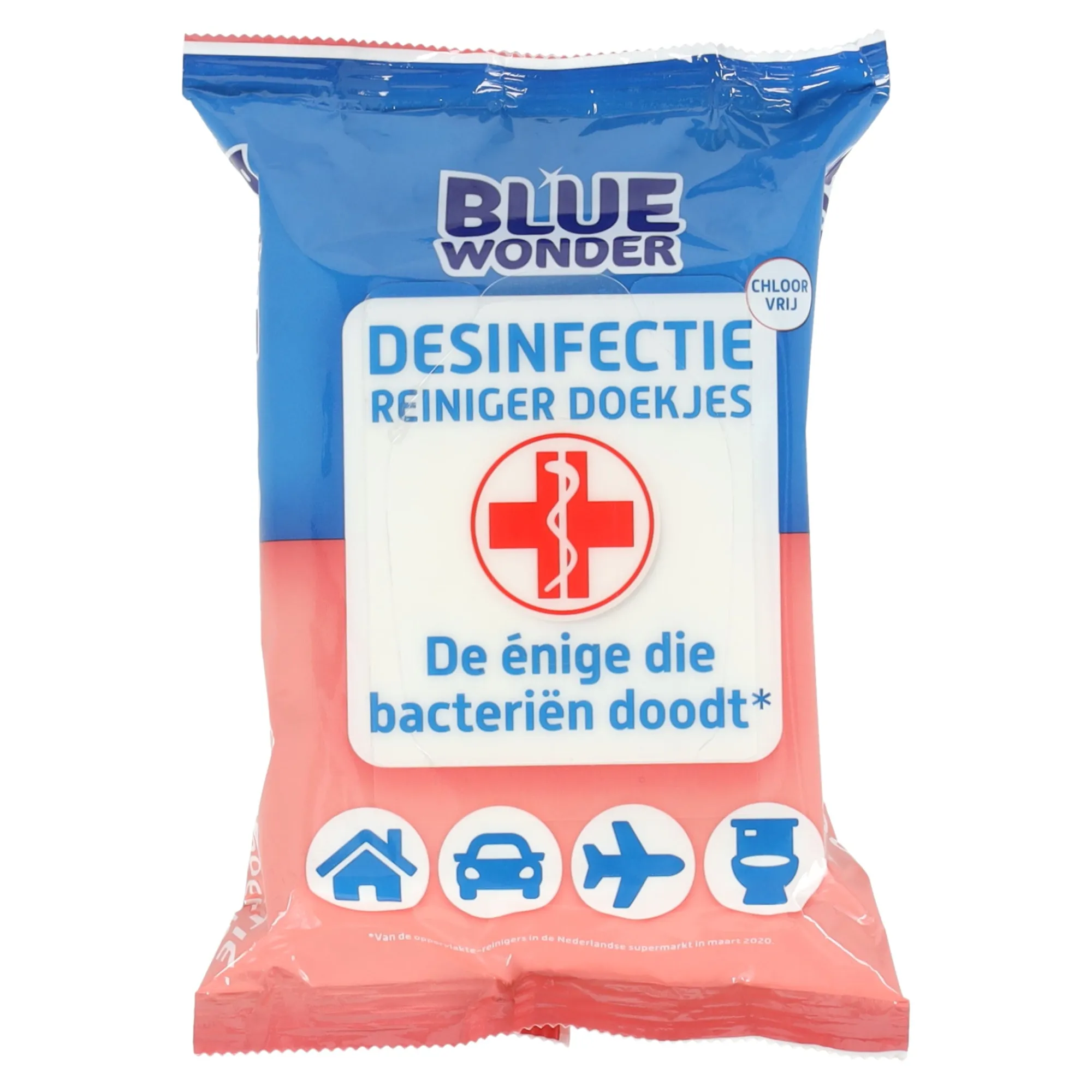 Blue Wonder Schoonmaken>desinfectie-reiniger doekjes 20st