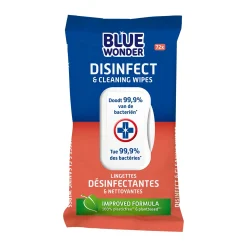 Blue Wonder Schoonmaken>disinfect & cleaning wipes 72x