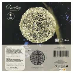 O'malley Kerstdecoratie|Kerstverlichting>Bol Quebec 50 cm 720LED-ww