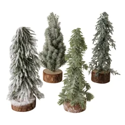 Boltze home Kerstdecoratie>Boom deco groen 16cm