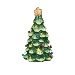 Mica Decorations Kerstdecoratie>Boom deco groen LED 18 cm