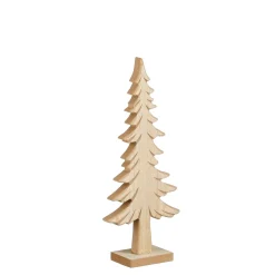 Mica Decorations Kerstdecoratie>Boom deco hout 22 cm