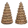 Mica Decorations Kerstdecoratie>Boom deco hout 12 cm